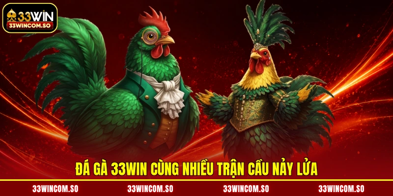 Đá Gà 33Win 1 Đá gà 33WIN cùng nhiều trận cầu nảy lửa