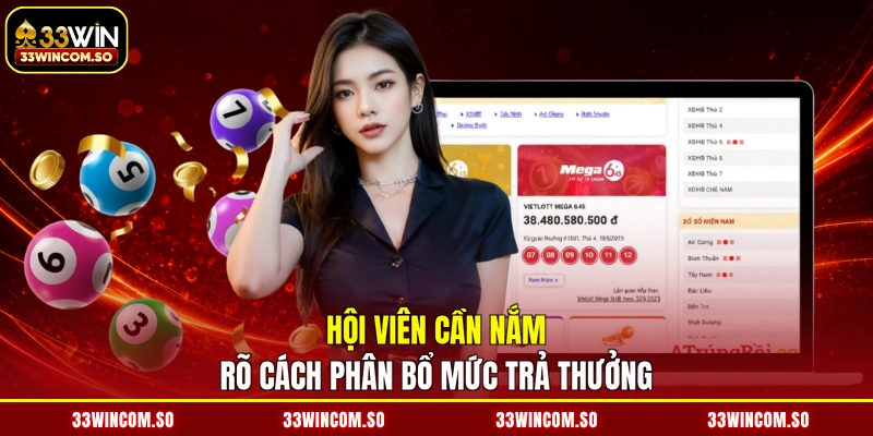 Xổ Số 33Win 3 Hội viên cần nắm rõ cách phân bổ mức trả thưởng